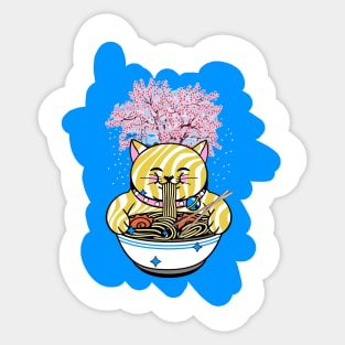 RAMEN Life Sakura Japanese Ramen Noodles Sticker